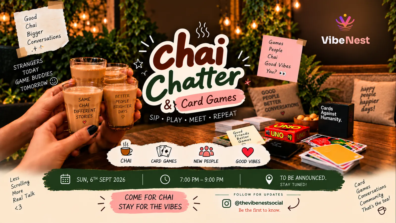 Chai & Chatter & Card Games